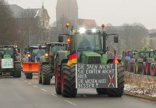 zemědělci rebelie německo