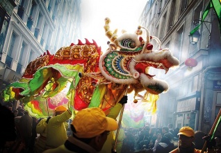 drak cina ilustrace