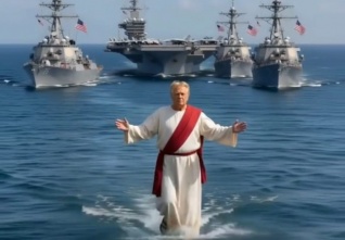 trump moře bůh